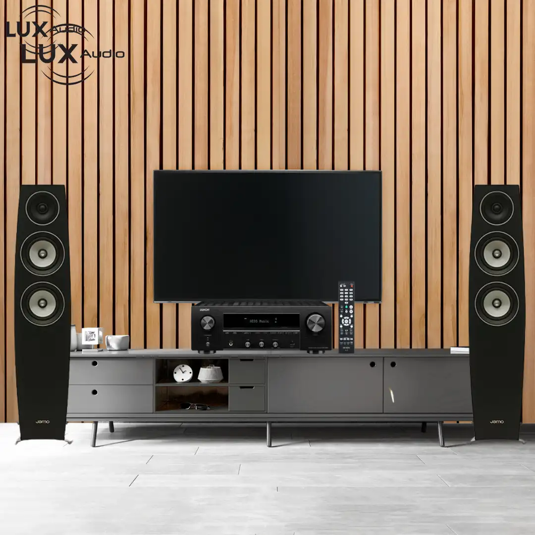 Combo nghe nhạc xem phim 07 Loa Jamo C95II và ampli Denon DRA-800H